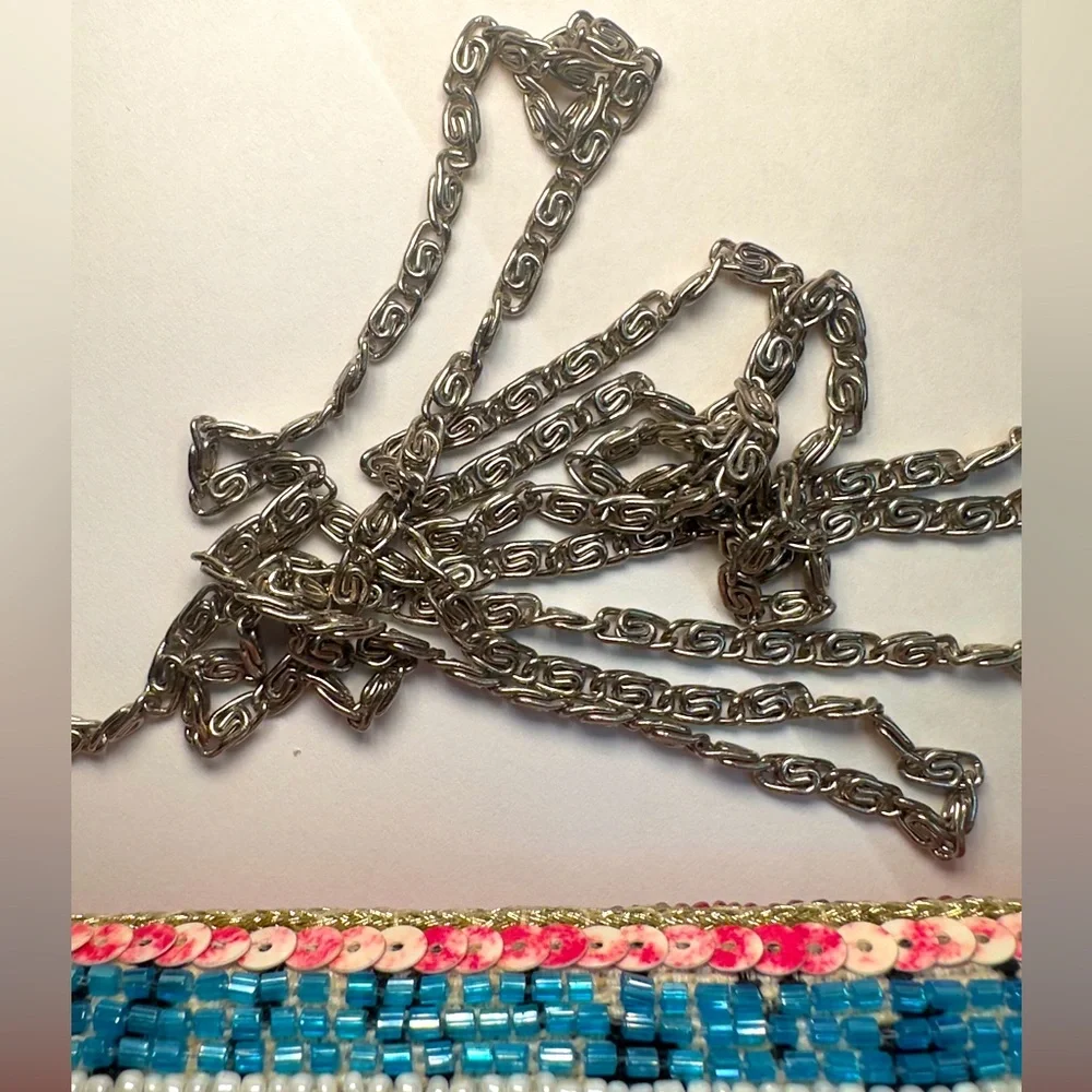 RANEES EUC Elegant Multicolor Embroidered Clutch/Shoulder - Picture 5 of 7